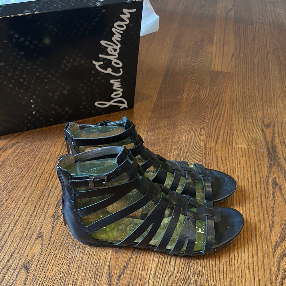 Sam Edelman Black Gladiator Sandals